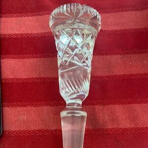Vintage 24% Lead Crystal Cut Glass Decanter Stopper